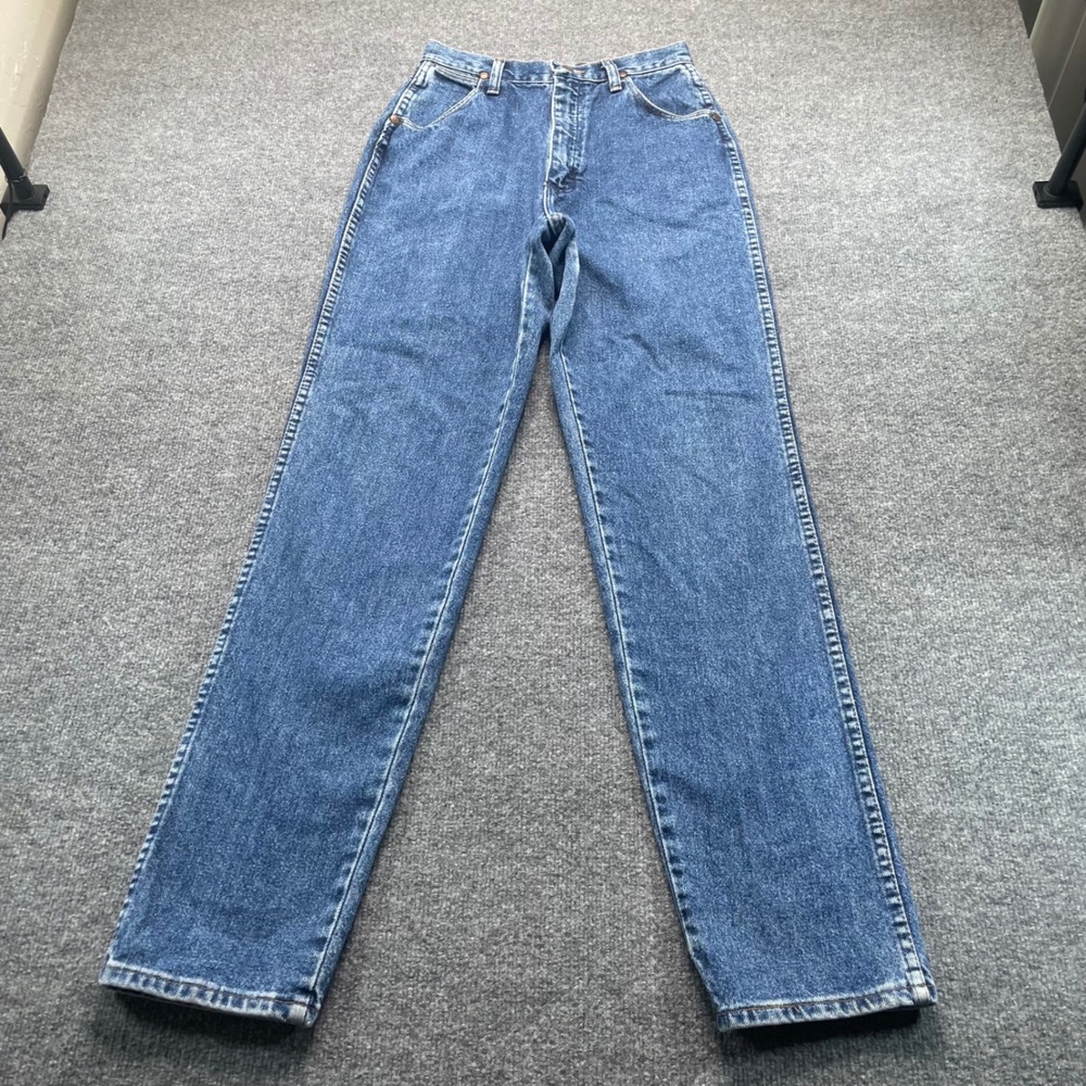 Wrangler Jeans Women 9/10 Blue High Rise Straight Leg Denim 22MWSCB